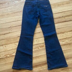 Dark Blue Flare Jeans for Women
